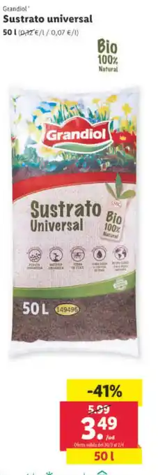Lidl Sustrato Universel oferta