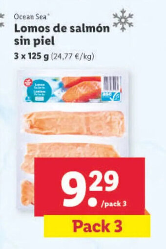 Lidl Lomos De Salmon Sin Piel oferta
