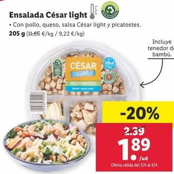 Lidl Ensaladas oferta