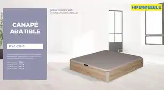 HiperMueble Canarias Canapé abatible haya oferta