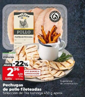 Dia Pechugas De Pollo Fileteadas oferta