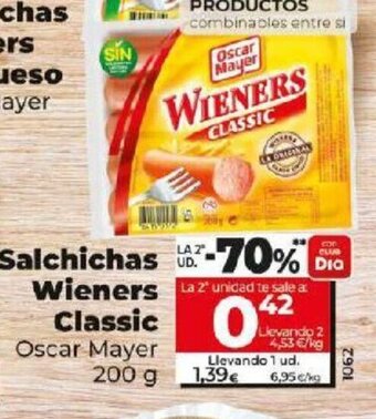 Dia Salchichas Wieners Classic oferta