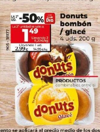 Dia Donuts Bombon / Glacé oferta
