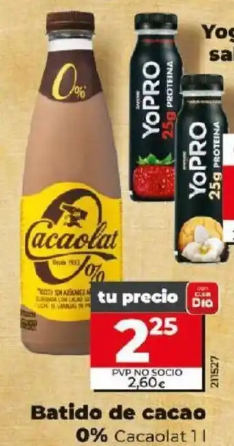 Dia Batido De Cacao oferta