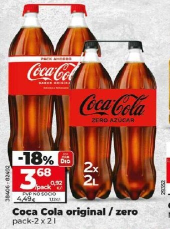 Dia Coca Cola Original / Zero oferta