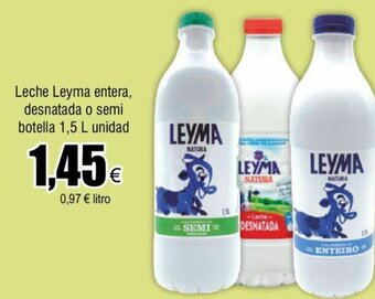 FROIZ Leche Leyma Entera, Desnatada o Semi Botella 1,5 L Unidad oferta
