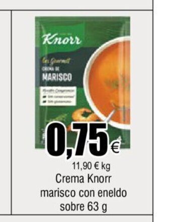 FROIZ Crema Knorr Marisco Con Eneldo Sobre 63 g oferta