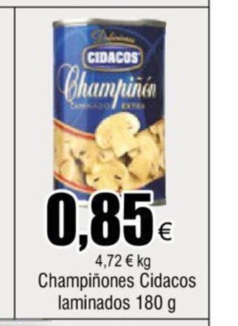 FROIZ Champinones Cidacos Laminados 180 g oferta