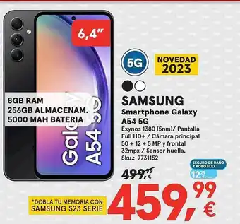 Worten Samsung smartphone galaxy a54 5g oferta