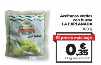 Carrefour Aceitunas Verdes Con Hueso La Explanada oferta