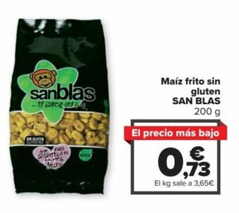 Carrefour Maíz Frito Sin Gluten San Blas oferta