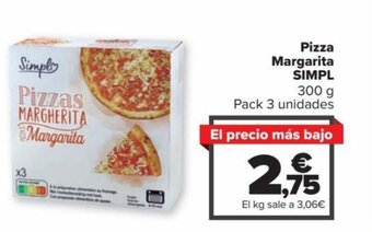 Carrefour Pizza Margarita SIMPL oferta