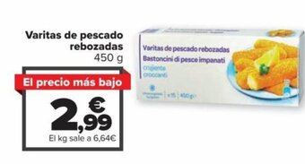 Carrefour Varitas de Pescado Rebozadas oferta