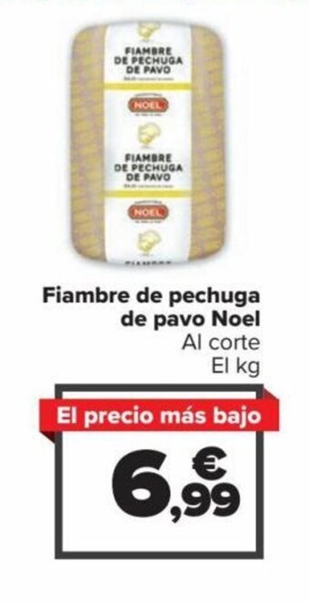 Carrefour Fiambre de Pechuga de Pavo Noel oferta