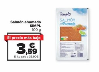 Carrefour Salmón Ahumado SIMPL oferta