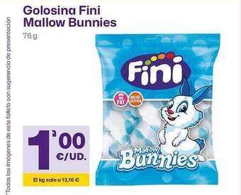 AhorraMas Golosina fini mallow bunnies oferta