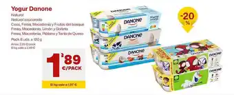 AhorraMas Yogur danone natural natural azucarados oferta
