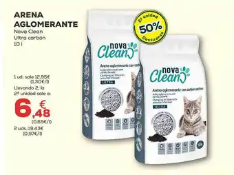 Kiwoko 2a unidad 50% descuento arena aglomerante nova clean ultra carbón oferta