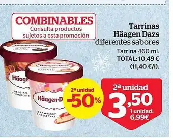 La Sirena 2a unidad -50% tarrinas häagen dazs oferta