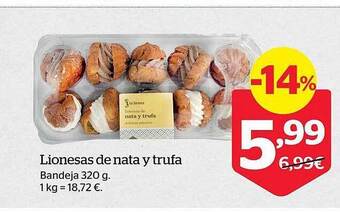 La Sirena Lionesas de nata y trufa oferta