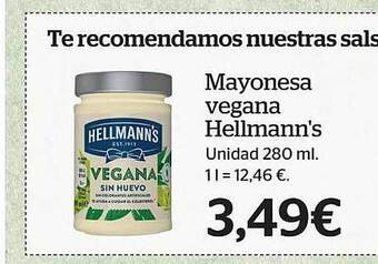 La Sirena Mayonesa vegana hellmann's oferta