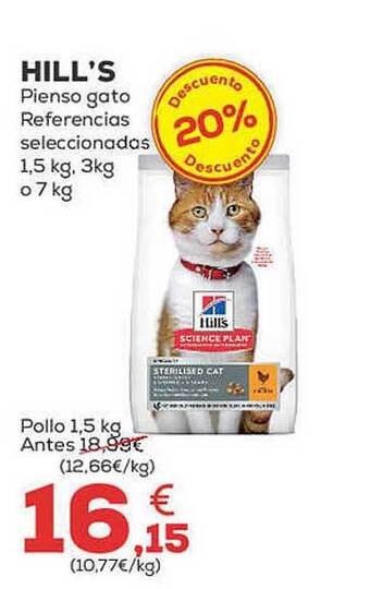 Kiwoko Hill's pienso gato referencias seleccionadas oferta