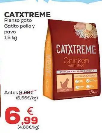 Kiwoko Catxtreme pienso gato gatito pollo y pavo oferta