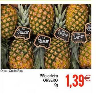 Plenus Supermercados Piña enteira orsero kg oferta