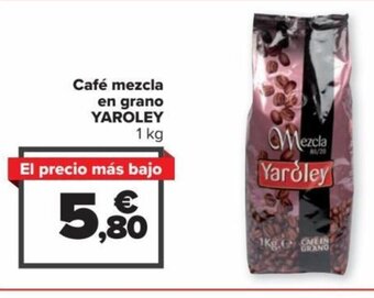 Carrefour Café Mezcla En Grano Yaroley oferta