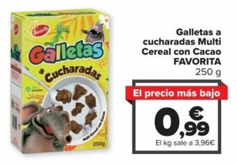 Carrefour Galletas a Cucharadas Multi Cereal Con Cacao Favorita oferta