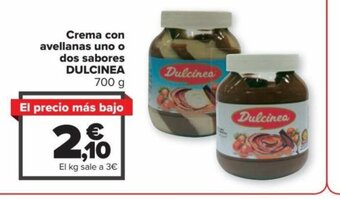 Carrefour Crema Con Avellanas Uno o Dos Sabores Dulcinea oferta