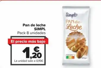 Carrefour Pan de Leche SIMPL oferta