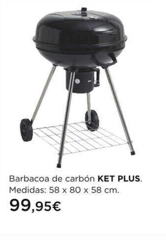 Hipercor Barbacoa de carbon ket plus oferta
