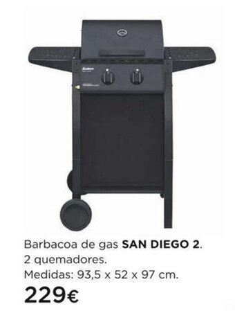 Hipercor Barbacoa de gas san diego 2 oferta
