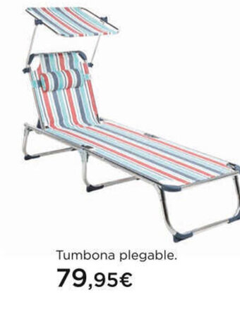 Hipercor Tumbona plegable oferta
