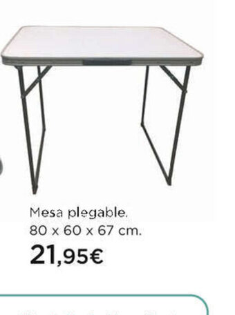 Hipercor Mesa plegable oferta