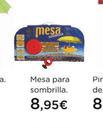 Hipercor Mesa para sombrilla oferta
