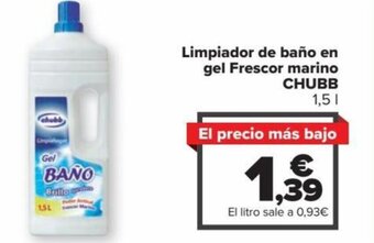 Carrefour Limpiador de Baño en Gel Frescor Marino Chubb oferta