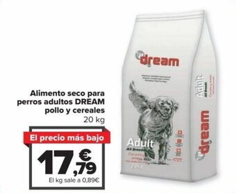 Carrefour Alimento Seco Para Perros Adultos Dream Pollo y Cereales oferta