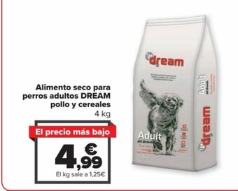 Carrefour Alimento Seco Para Perros Adultos Dream Pollo y Cereales oferta