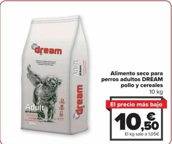 Carrefour Alimento Seco Para Perros Adultos Dream Pollo y Cereales oferta