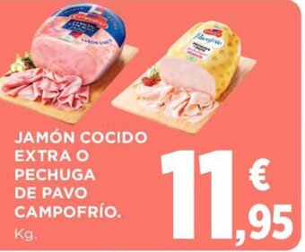 Hipercor Jamón Cocido Extra O Pechuga De Pavo Campofrio oferta