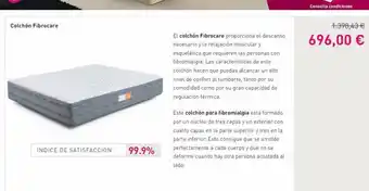 Dormity Colchón fibrocare indice de satisfaccion 99.9% el colchón fibrocare proporciona el descanso necesario y la relajación musc oferta