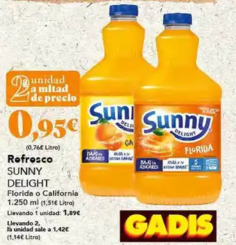 Gadis Refresco sunny delight oferta