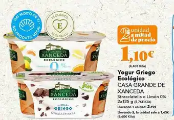 Gadis Yogur griego ecológico casa grande de xanceda oferta