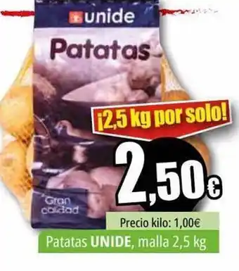 Unide Supermercados Patatas unide, malla oferta
