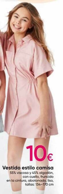 Pepco Vestido estilo camisa oferta