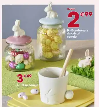 GiFi Bombonera de cristal conejo oferta