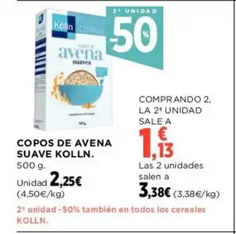 Hipercor Copos de Avena Suave Kolln oferta