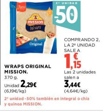 Hipercor Wraps Original Mission oferta